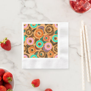 Guardanapo De Papel Rosquinhas com padrão Sprinkles