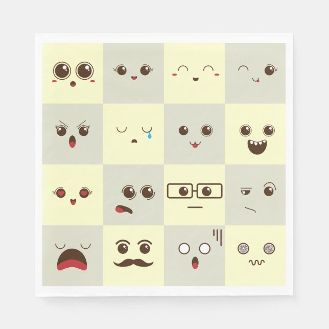 Guardanapo De Papel Rosto bonito (Frente)