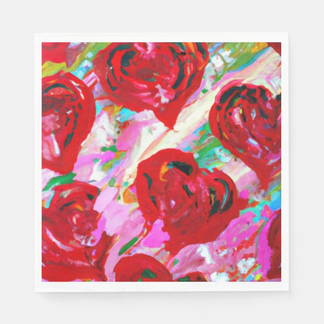 Guardanapo De Papel Rosy Hearts (Frente)