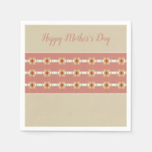 Rosy Pink Orange Taupe Elegante