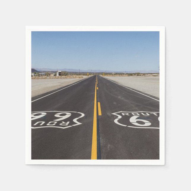 Guardanapo De Papel Rota 66, Amboy (Califórnia, EUA) (Frente)