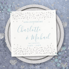 Guardanapo De Papel Roteiro de 60º Aniversário de Casamento Corações C