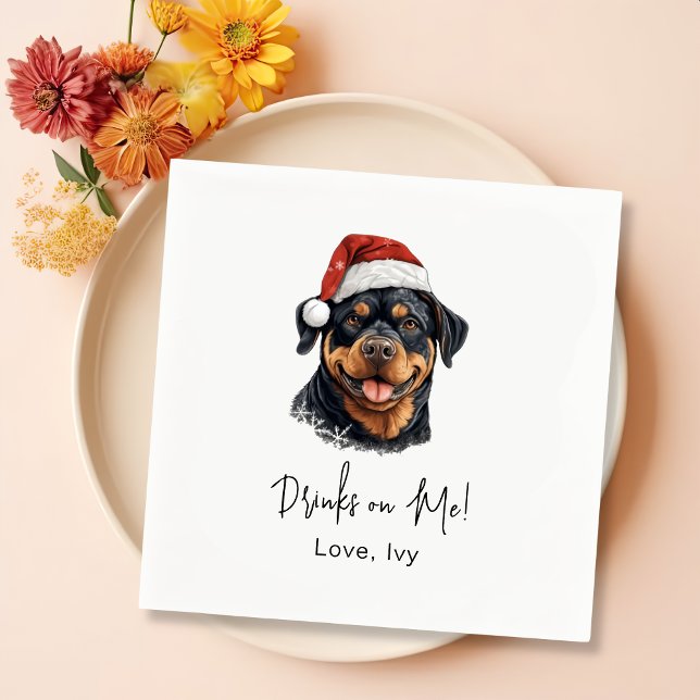 Guardanapo De Papel Rottweiler Cachorros Personalizados Em Mim (Criador carregado)