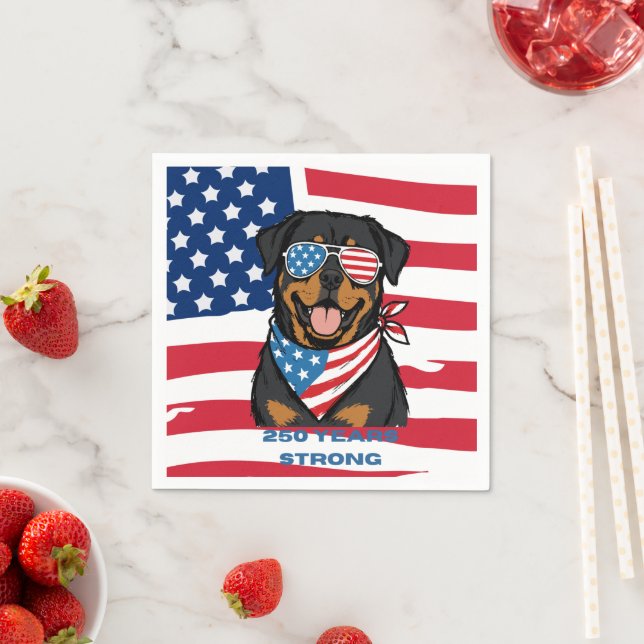 Guardanapo De Papel Rottweiler Patriota  (Insitu)