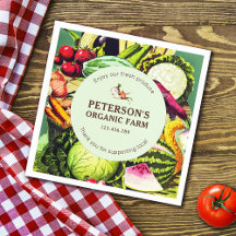 Rótulo de Agricultura Local para Vegetais da Vinta