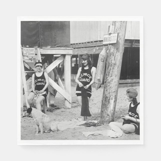 Guardanapo De Papel Roubando Vênice, Guardas de Proteção, início dos a (Frente)