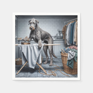 Guardanapo De Papel Roupas irlandesas de passar ferro em Wolfhound