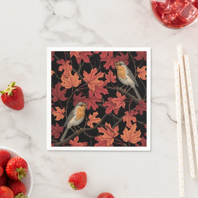 Guardanapo De Papel Rouxinóis em bordo (Insitu)
