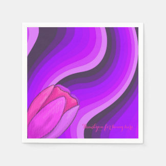 Guardanapo De Papel Roxo abstrato