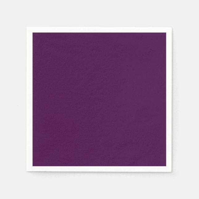 Guardanapo De Papel Roxo Berinjela Cor Sólida  (Frente)