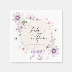 Guardanapo De Papel Roxo Chá de fraldas de Sangue de Flor Selvagem Nap