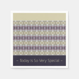 Guardanapo De Papel Roxo e bege