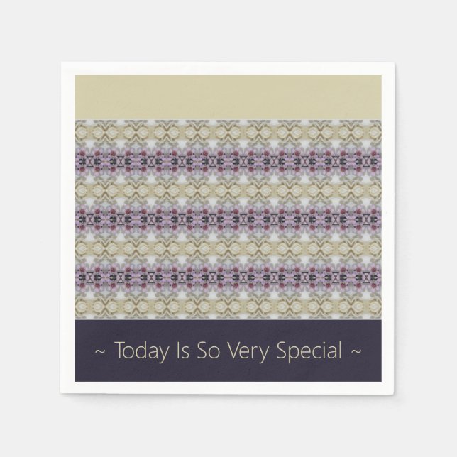 Guardanapo De Papel Roxo e bege (Frente)