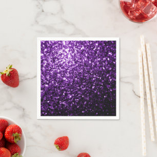 Guardanapo De Papel Roxo escuro brilho falso brilhos faiscantes