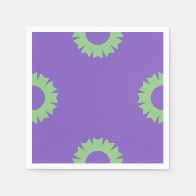 Guardanapo De Papel Roxo Sage Green Geo (Frente)
