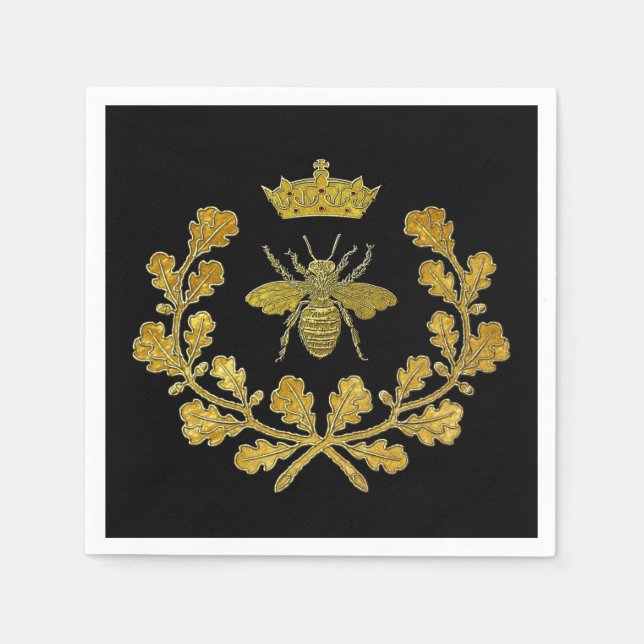 Guardanapo De Papel Royal Bee Crest e a sua cor (Frente)