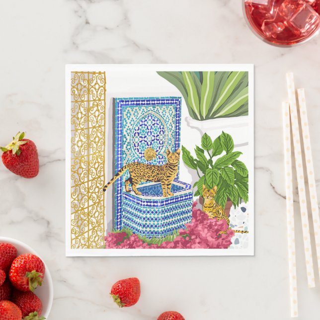 Guardanapo De Papel Royal Bengal Cats (Insitu)