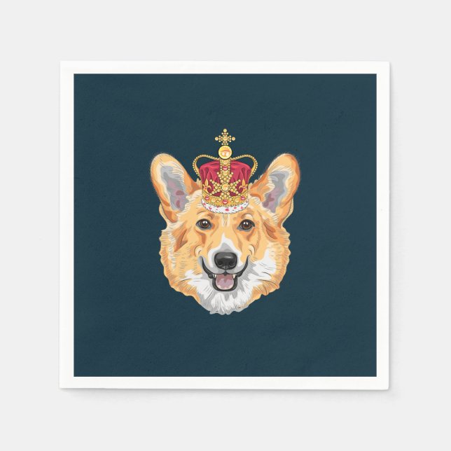Guardanapo De Papel Royal Corgi (Frente)