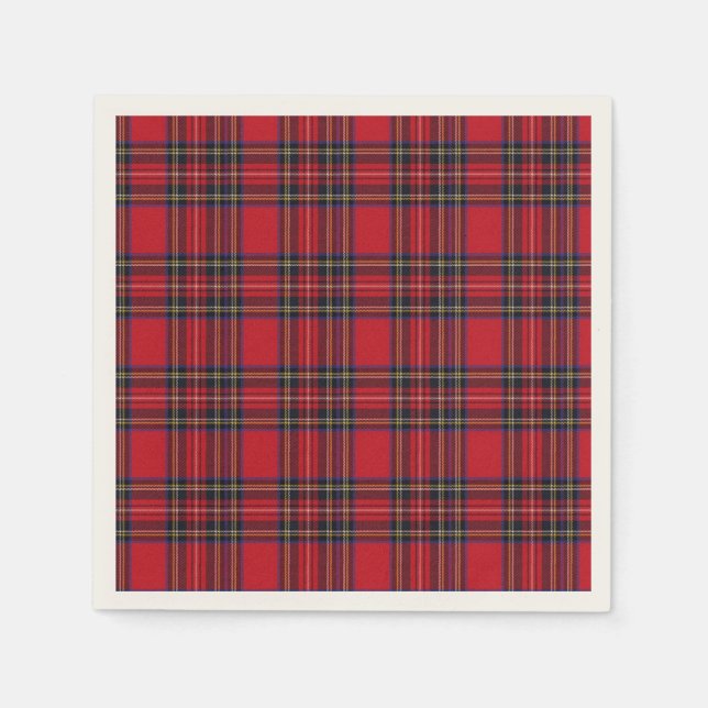 Guardanapo De Papel Royal Stewart Tartan (Frente)