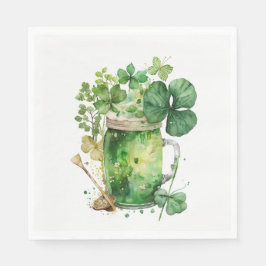 Guardanapo De Papel Rua, cerveja verde do dia do Patrick.