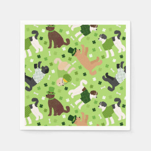 Guardanapo De Papel Rua. Dia de Patrick Labradoodle / Goldendoodle