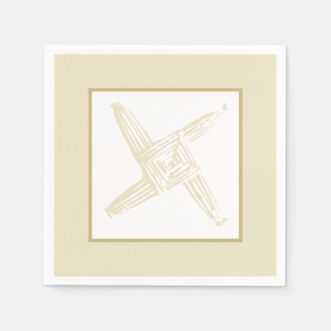 Guardanapo De Papel Rua irlandesa, Cruz de Brigid (Frente)