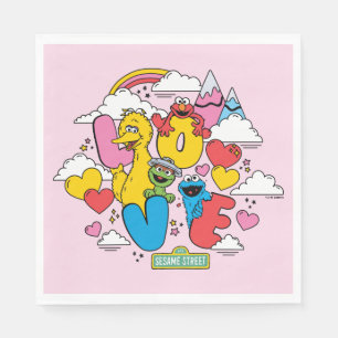 Guardanapo De Papel Rua Sésamo Amor