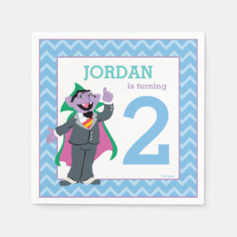 Guardanapo De Papel Rua Sésamo | Conde von Count Birthday