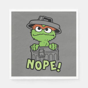 Guardanapo De Papel Rua Sésamo Oscar, o Grouch Nope!