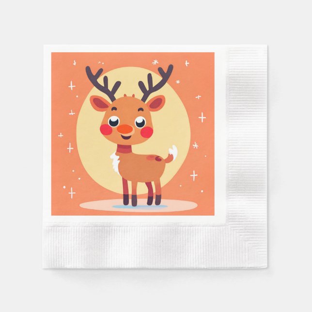 Guardanapo De Papel Rudolph Paper Napkin (Frente)