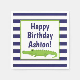 Guardanapo De Papel Rugby Stripes Alligator Partido Personalizado Napk