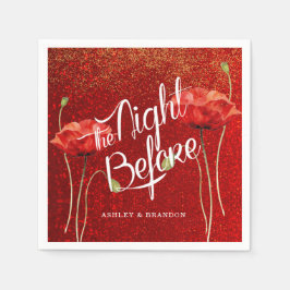 Guardanapo De Papel Ruiva Elegante Na Noite Antes De Nápoles