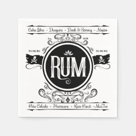 Guardanapo De Papel Rum Cocktail Napkin