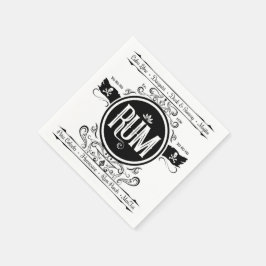 Guardanapo De Papel Rum Cocktail Napkin