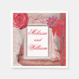 Guardanapo De Papel Russo Bonito Vermelho