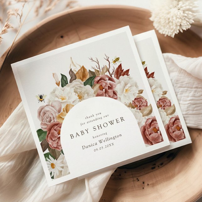 Guardanapo De Papel Rustic Boho Autumn Paper Napkin (Criador carregado)