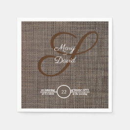 Guardanapo De Papel Rustic Brown Background Wedkins Paper Napkins