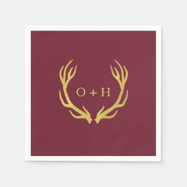 Guardanapo De Papel Rustic Burgundy Marsala Papel De Casamento Napkin