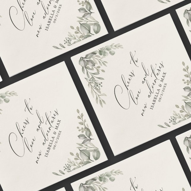 Guardanapo De Papel Rustic Chic Muted Greenery New Adventures Paper (Criador carregado)