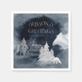 Guardanapo De Papel Rustic Christmas Modern Corporate Office Party