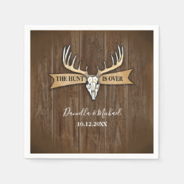 Guardanapo De Papel Rustic Deer Antlers Skull Hunt Acabou