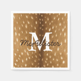 Guardanapo De Papel Rustic Deer Fawn Oculta Personalizado