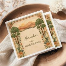 Rustic Desert Florals Birthday