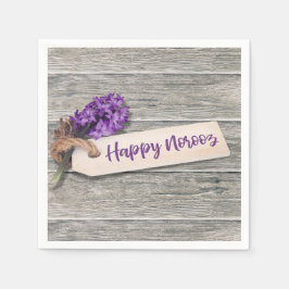 Guardanapo De Papel Rustic Happy Noroz Hyacinth - Papel Napkin