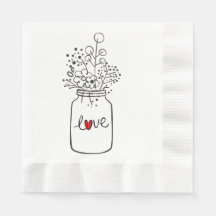 Rustic Mason Jar Floral Festas de casamento Flores