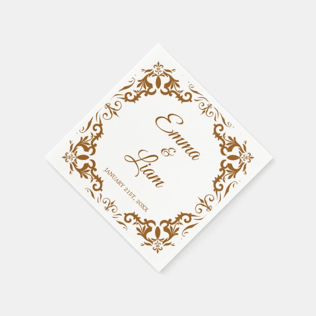Guardanapo De Papel Rustic Mexican Wedding Napkins (Canto)
