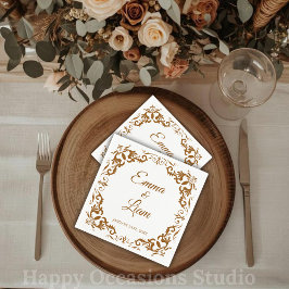 Guardanapo De Papel Rustic Mexican Wedding Napkins
