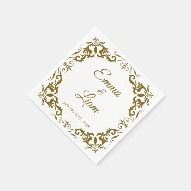 Guardanapo De Papel Rustic Mexican Wedding Napkins (Canto)