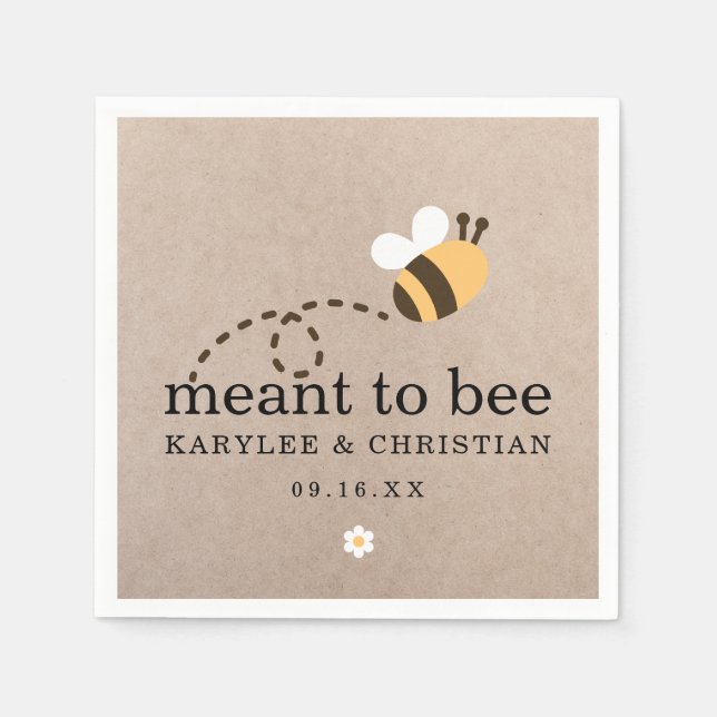 Guardanapo De Papel Rustic Quis Ser O Papel De Casamento (Frente)