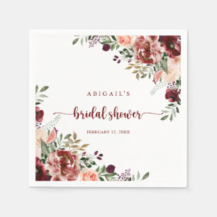 Guardanapo De Papel Rustic Summer Floral Chá de panela Napkins